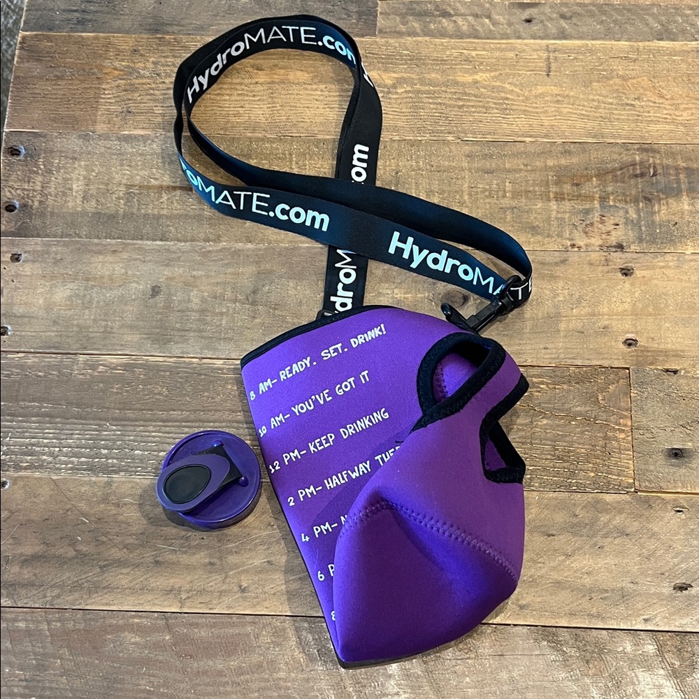 HydroMate half gallon purple insulated sleeve + extra flip top